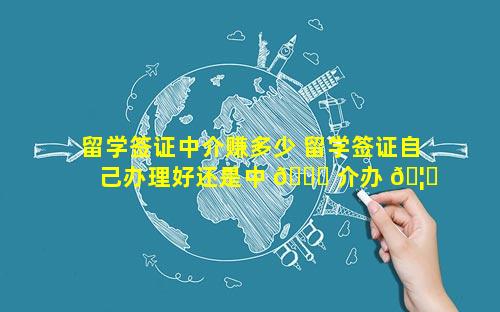 留学签证中介赚多少 留学签证自己办理好还是中 🕊 介办 🦉 理好